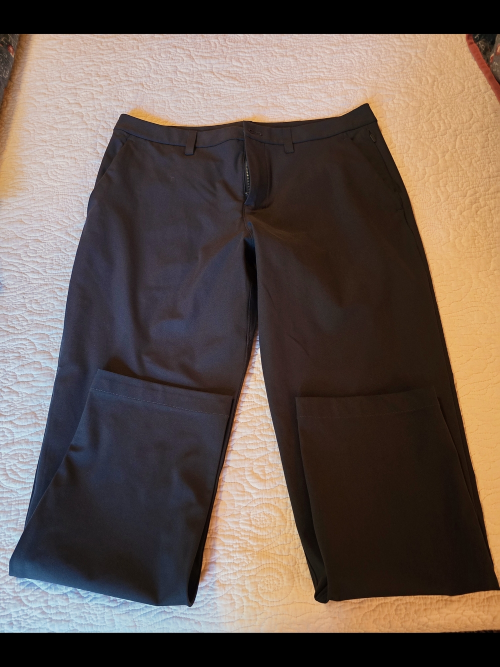 lululemon athletica Men's Black Dress Pants - Straight Fit
